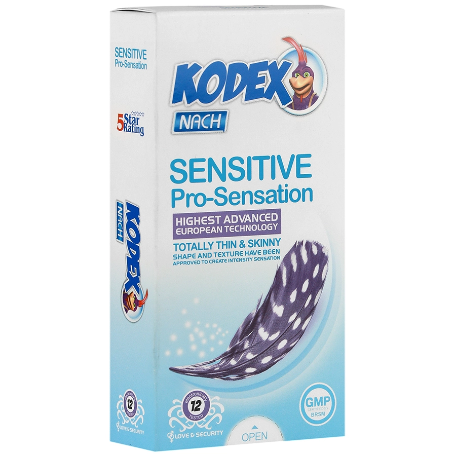 کاندوم حساس حرفه ای کدکس (12 عددی)