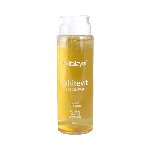 ویتالیر ژل شستشوی صورت ضد لک مدل وایت ویت 200ML