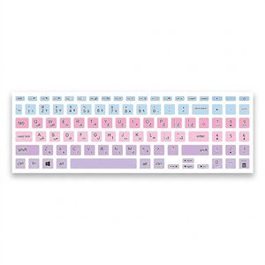 برچسب حروف فارسی کیبورد توییجین و موییجین مدل colors 24 مناسب برای لپ تاپ ایسوس Vivobook 15 X513,K513