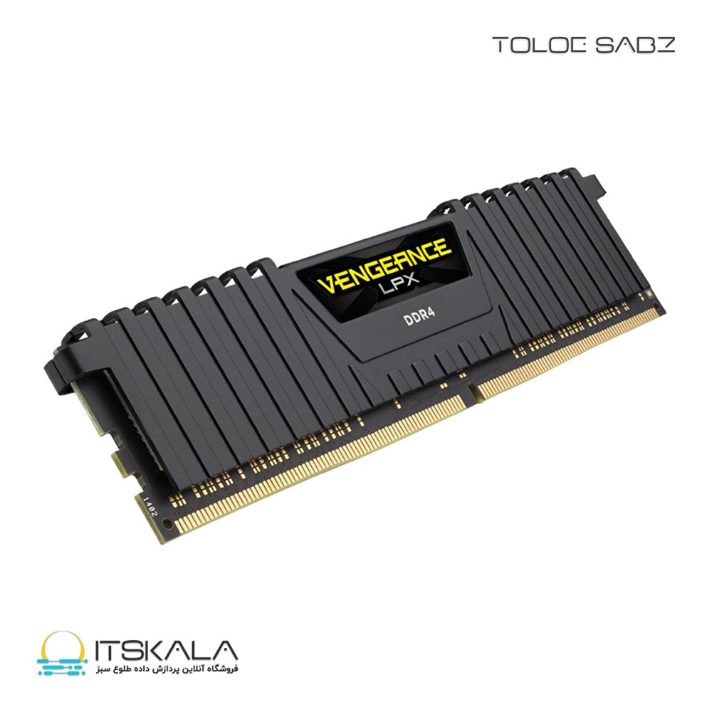 رم کُرسِیر مدل RAM CORSAIR VENGEANCE LPX DDR4 CL16 3200MHz-16GB