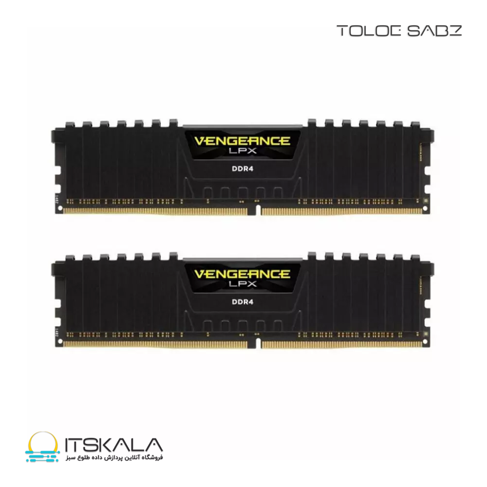 رم کورسیر CORSAIR Vengeance LPX 32GB 2x16GB DDR4 DRAM 3200MHz CL16