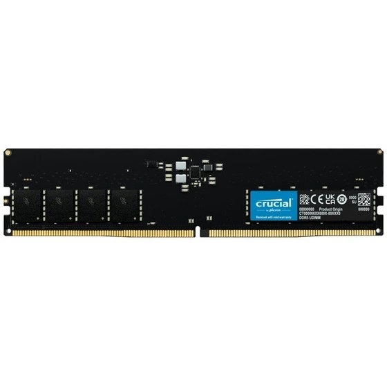 رم کامپیوتر کروشیال تک کاناله مدل CRUCIAL 16GB DDR5 5600MH UDIMM