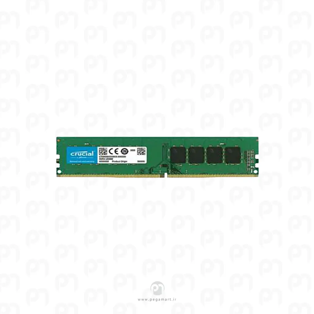 رم کامپیوتر کروشیال مدل UDIMM فرکانس 3200 مگاهرتز DDR4 حافظه 8 گیگابایت با گارانتی