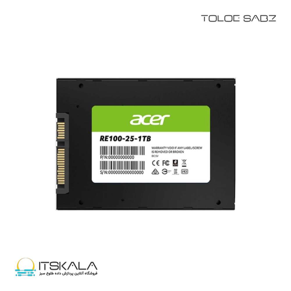 حافظه SSD ایسر مدل RE100 SATA با ظرفیت یک ترابایت | ITSKALA