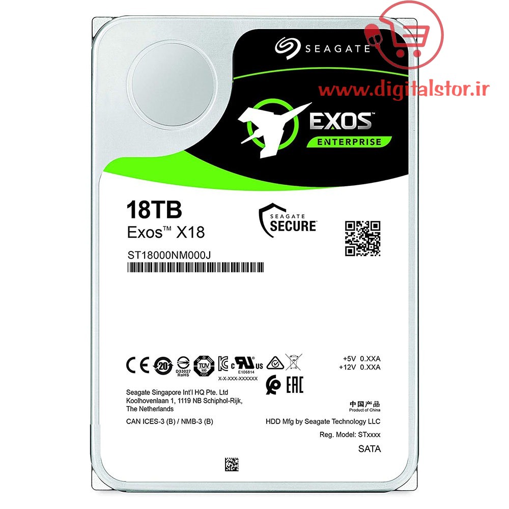 هارد دیسک اینترنال سیگیت مدل EXOS X18 ST18000NM000J ظرفیت 18 ترابایت - فروشگاه اینترنتی