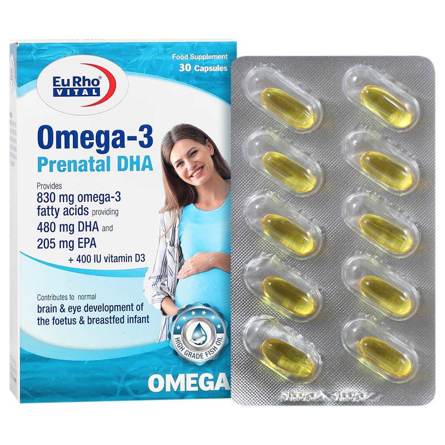 امگا 3 پریناتال دی اچ آ یوروویتال (30 عددی) OMEGA DHA