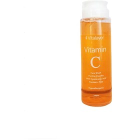 ویتالیر ژل شستشوی صورت حاوی ویتامین سی مناسب انواع پوست 200ML