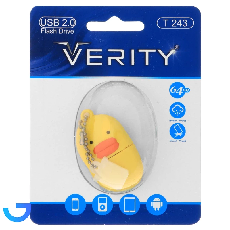 فلش مموری عروسکی وریتی مدل Verity T243 USB2.0 Flash Memory - 64GB
