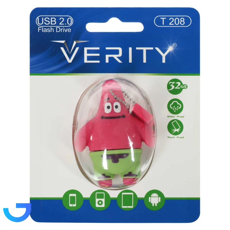 فلش مموری عروسکی وریتی مدل Verity T208 USB2.0 Flash Memory-32GB