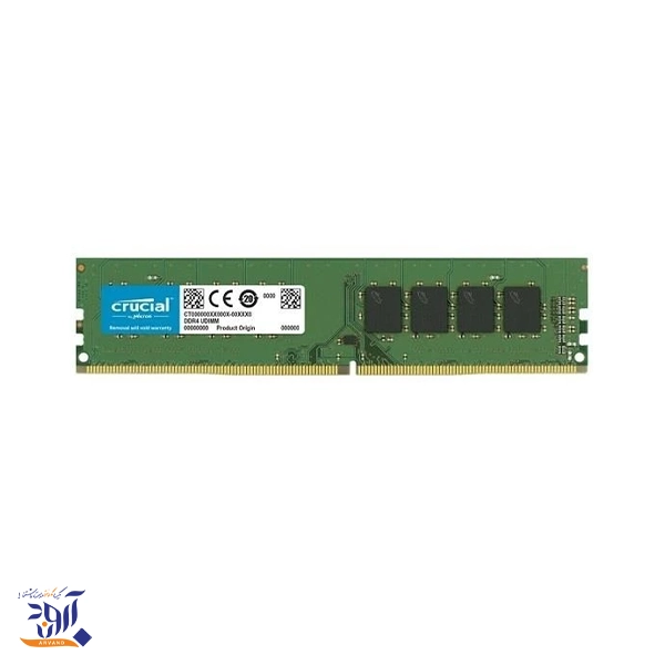 رم دسکتاپ DDR4 تک کاناله 3200 مگاهرتز CL22 کروشیال مدل PC4-25600 ظرفیت 16 گیگابایت