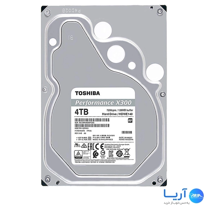 هارددیسک اینترنال توشیبا سری X300 مدل HDWE140 ظرفیت 4 ترابایت