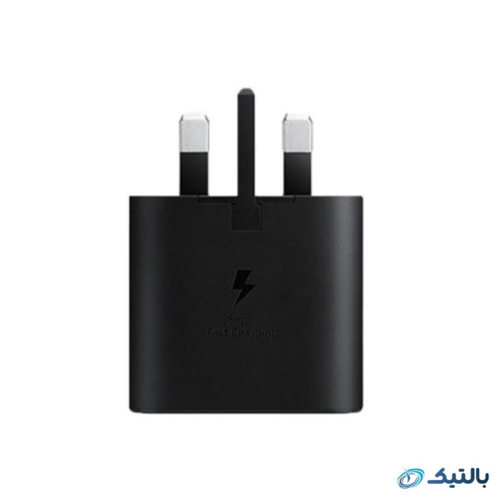 شارژر دیواری سامسونگ 25 وات مدل EP-TA800 سه شاخه اروپا