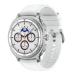 ساعت هوشمند سامسونگ Galaxy Watch 8 Classic (L500) سایز ۴۶ میلی‌متر با بند چرمی - سفید