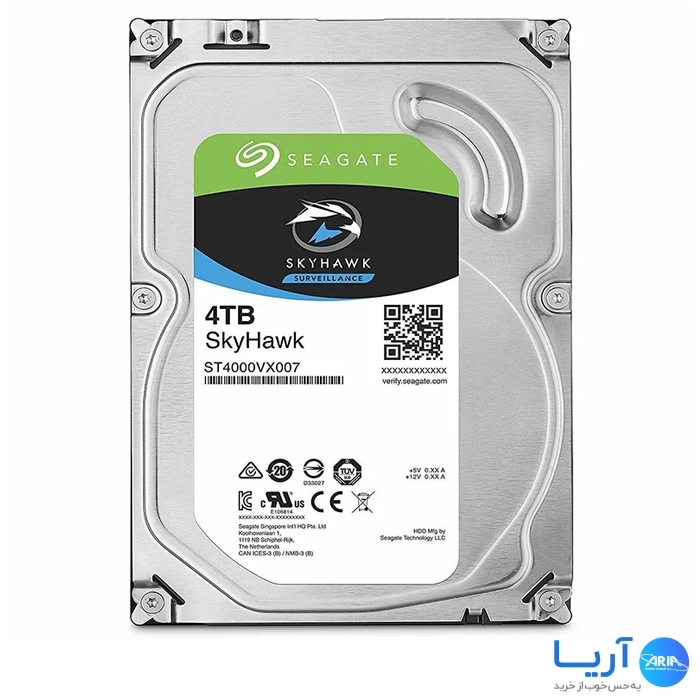 هارددیسک اینترنال سیگیت مدل SkyHawk ST4000VX007 ظرفیت 4 ترابایت