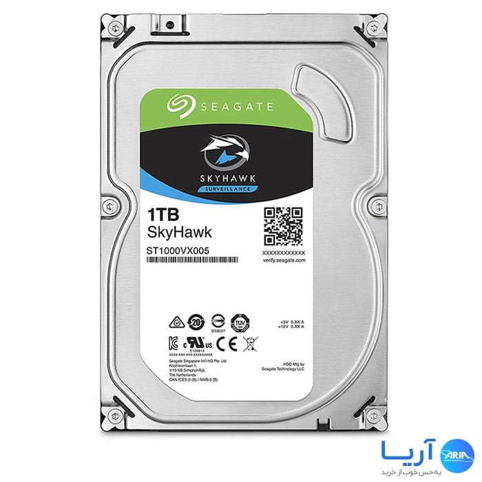 هارددیسک اینترنال سیگیت مدل SkyHawk ST1000VX005 ظرفیت 1 ترابایت