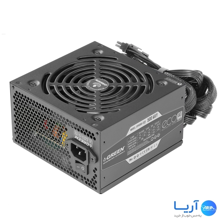 منبع تغذیه کامپیوتر گرین مدل GP500A-ECO Rev3.1