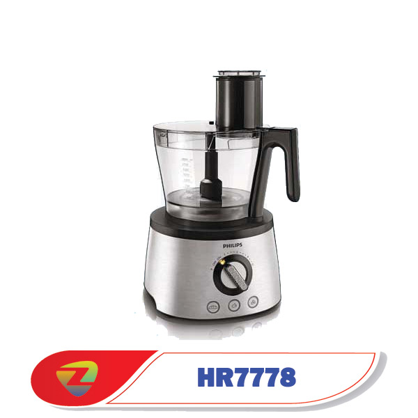 غذاساز فیلیپس مدل HR7778 ظرفیت ۳.۴ لیتر با بدنه استیل ضد زنگ و ۱۲ سرعته